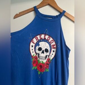 Skull & Rose Graphic Tank Top